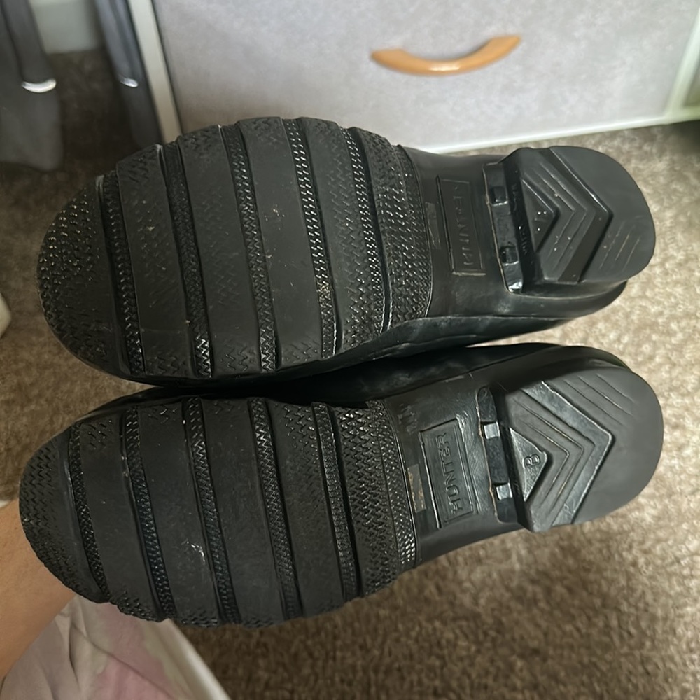 Black hunter rain boots - Picture 2 of 2